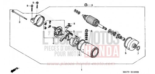 MOTEUR DE DEMARRAGE CBR1100XX3 de 2003